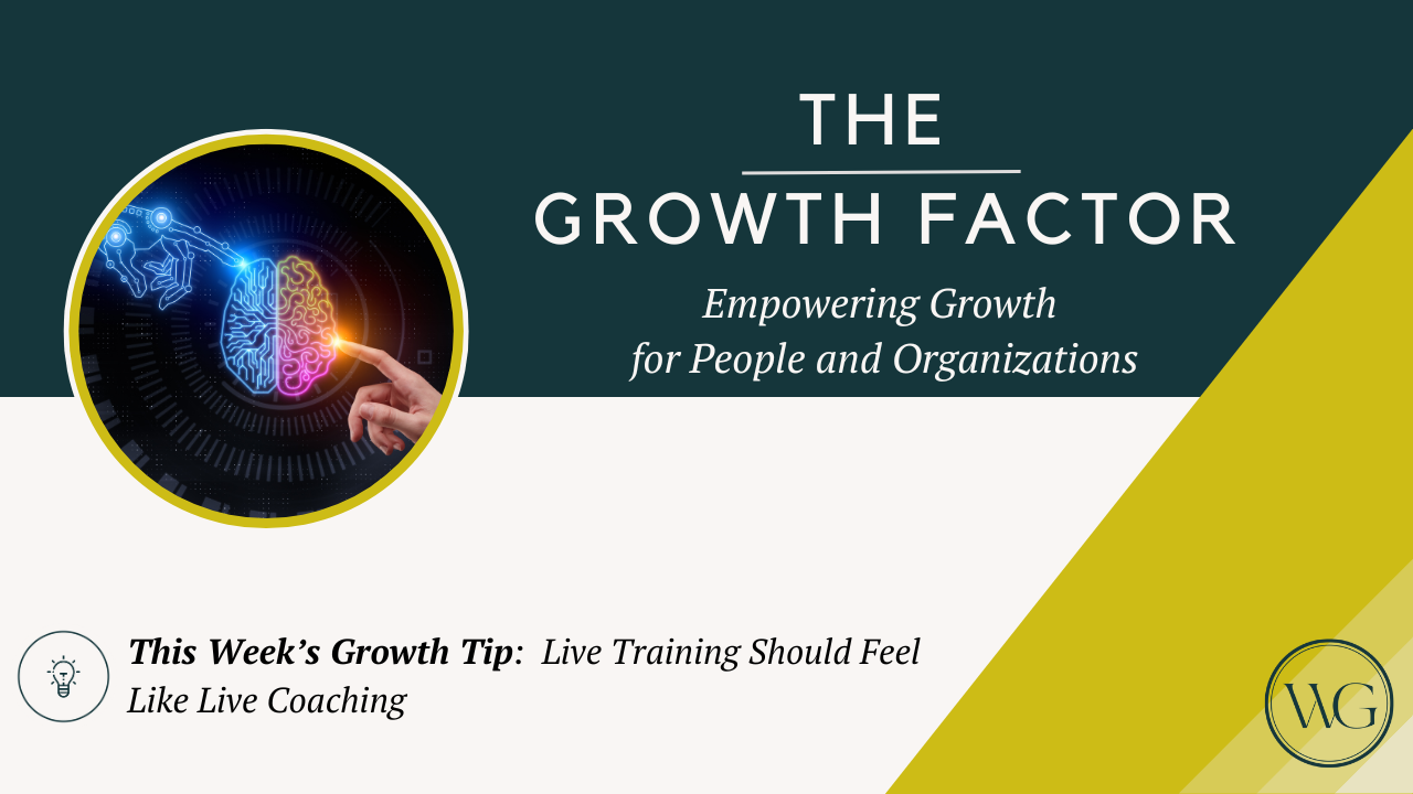 Live Training Should Feel Like Live Coaching